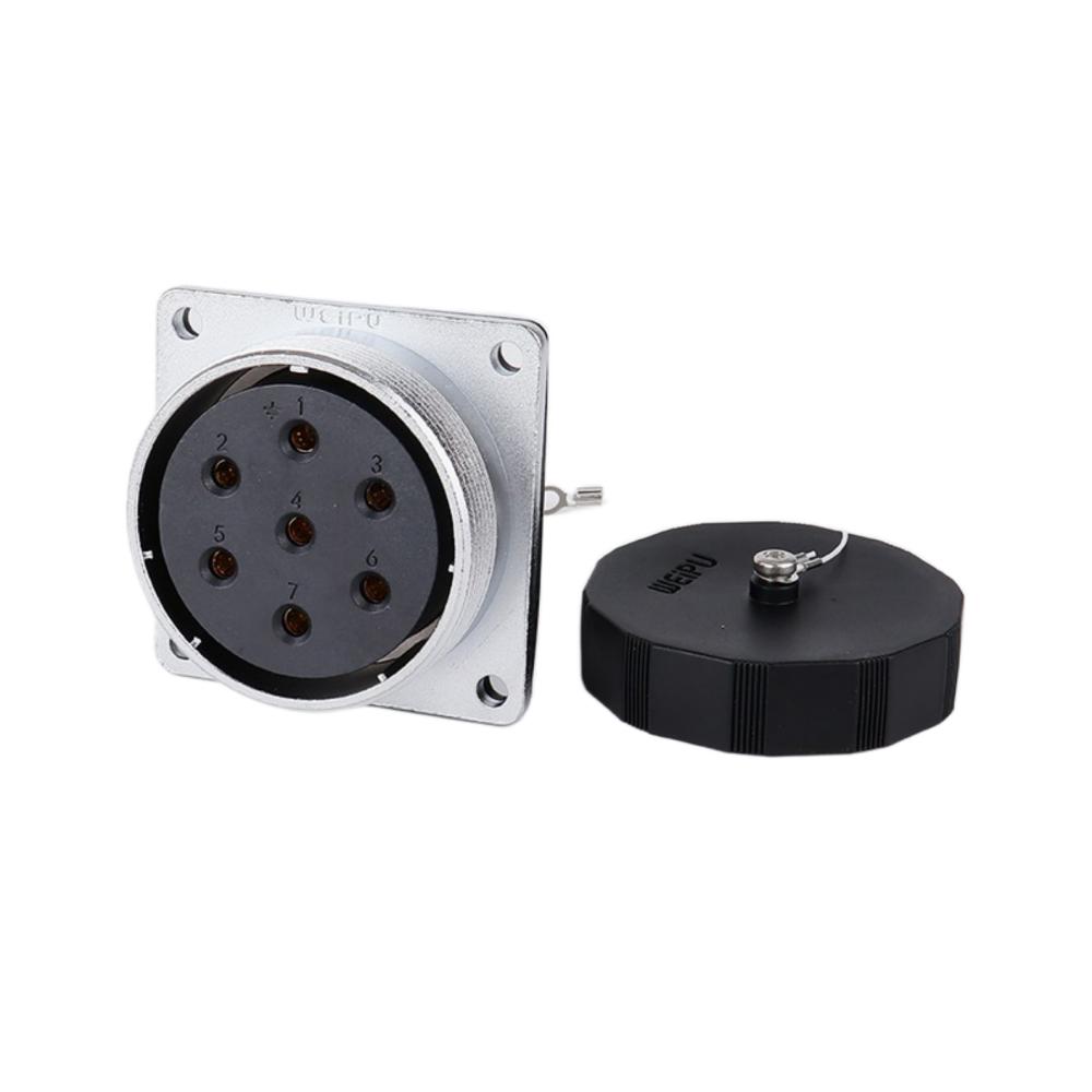 WEIPU WS48 TD+Z M48 Circular Waterproof Bulkhead Connector 5 7 20 27 38 42 Pin AC DC Power Adapter 50A Male Plug Female Socket