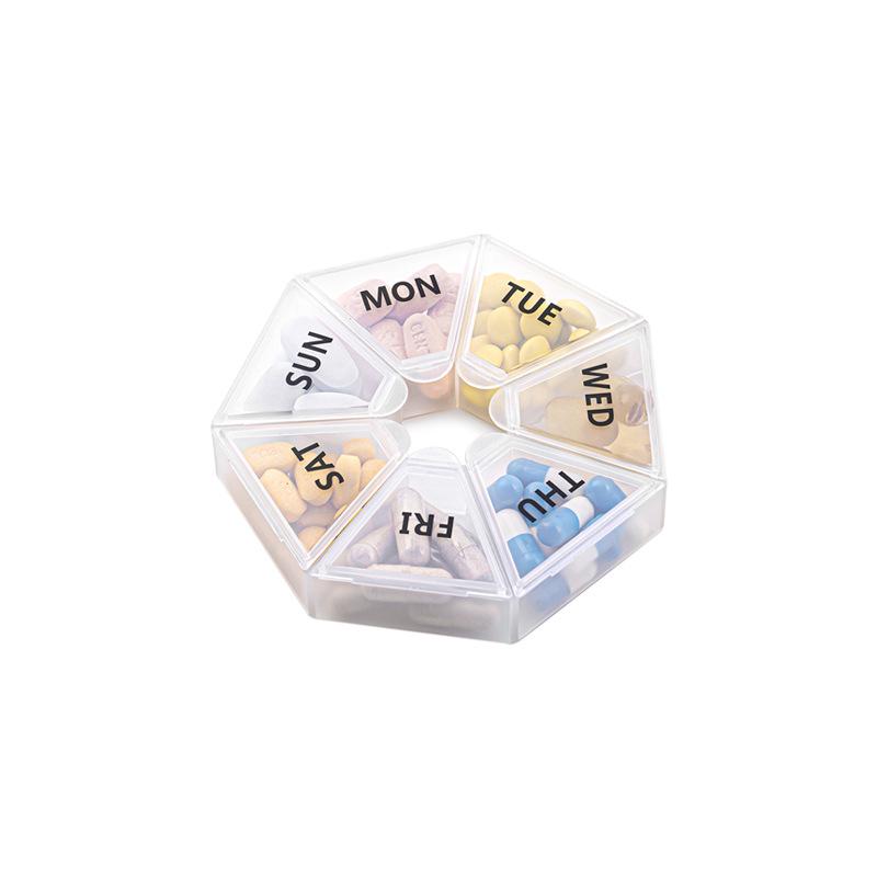 Portable 7-Compartment Pill & Supplement Organizer