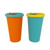 Edible Silicon Milky Tea Cup Reusable Drop-Resistant Use Childrens Straw Cup Environmental Protection Handy Water