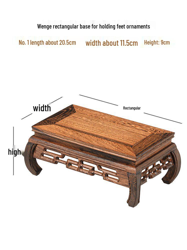 Holzsockel für Vase, Bonsai, Buddha-Statue oder Teekanne