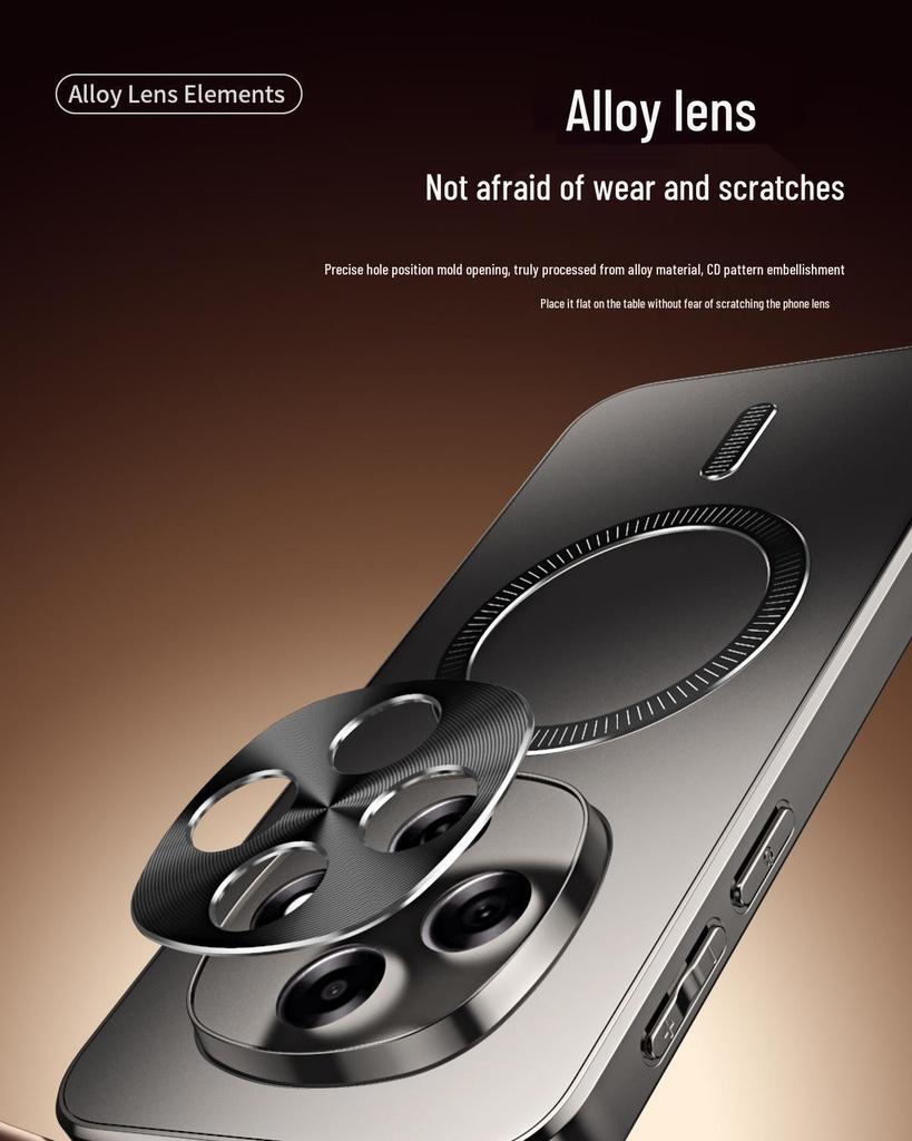 OPPO A6 Pro Drop-Proof Phone Case with Magnetic Ring, Lens Protection, for Men and Women - Premium Feel.