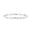 Bracelet - LUXENTER - Aslion - Cubic Zirconia - Rhodium-plated Finish - Length 18 Cm