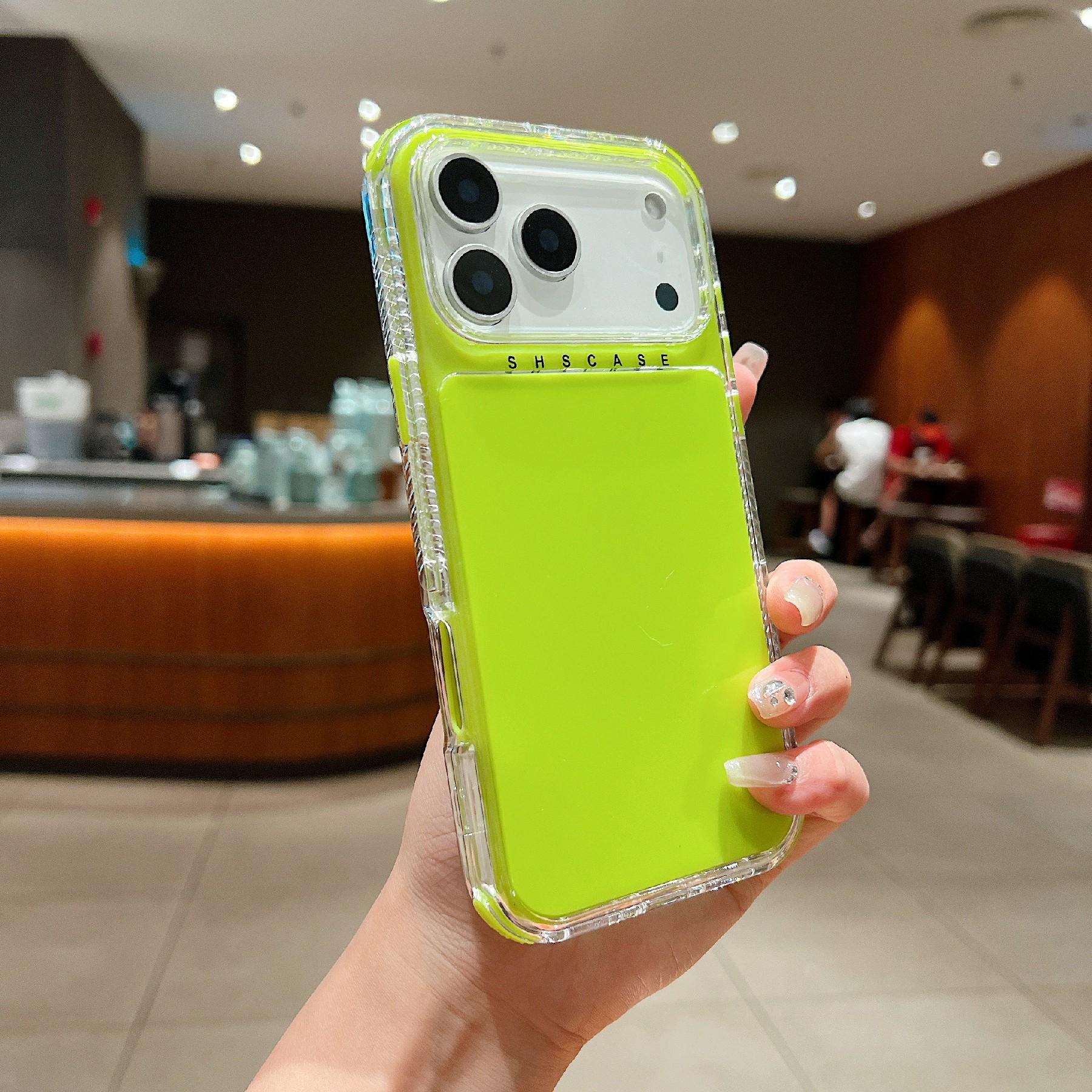 

For iPhone 17 Pro Case 3-in-1 Drop-Proof PC+TPU Phone Cover Green