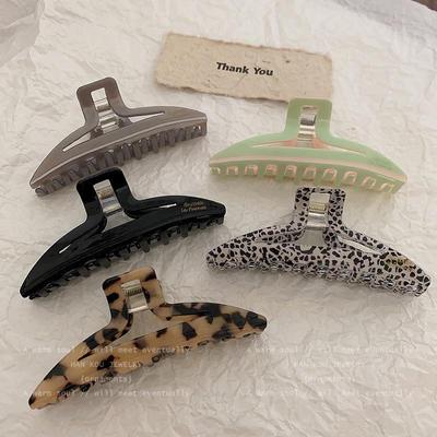 French High-End Large Acetate Shark Hair Clip