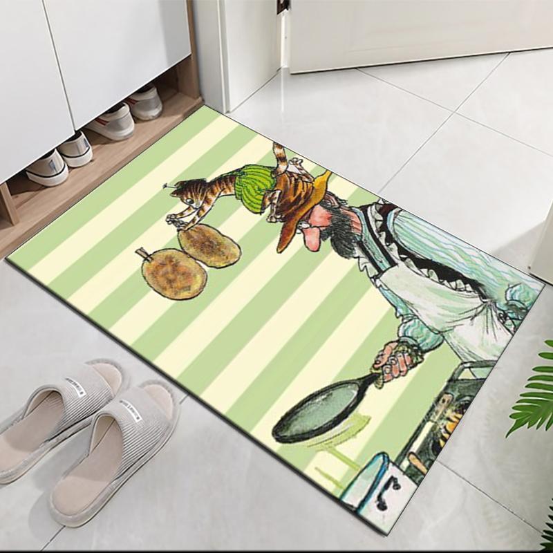Pettson and Findus Printed Carpet, for Office Chair Living Room Bedroom Kitchen Room Decor Gifts.