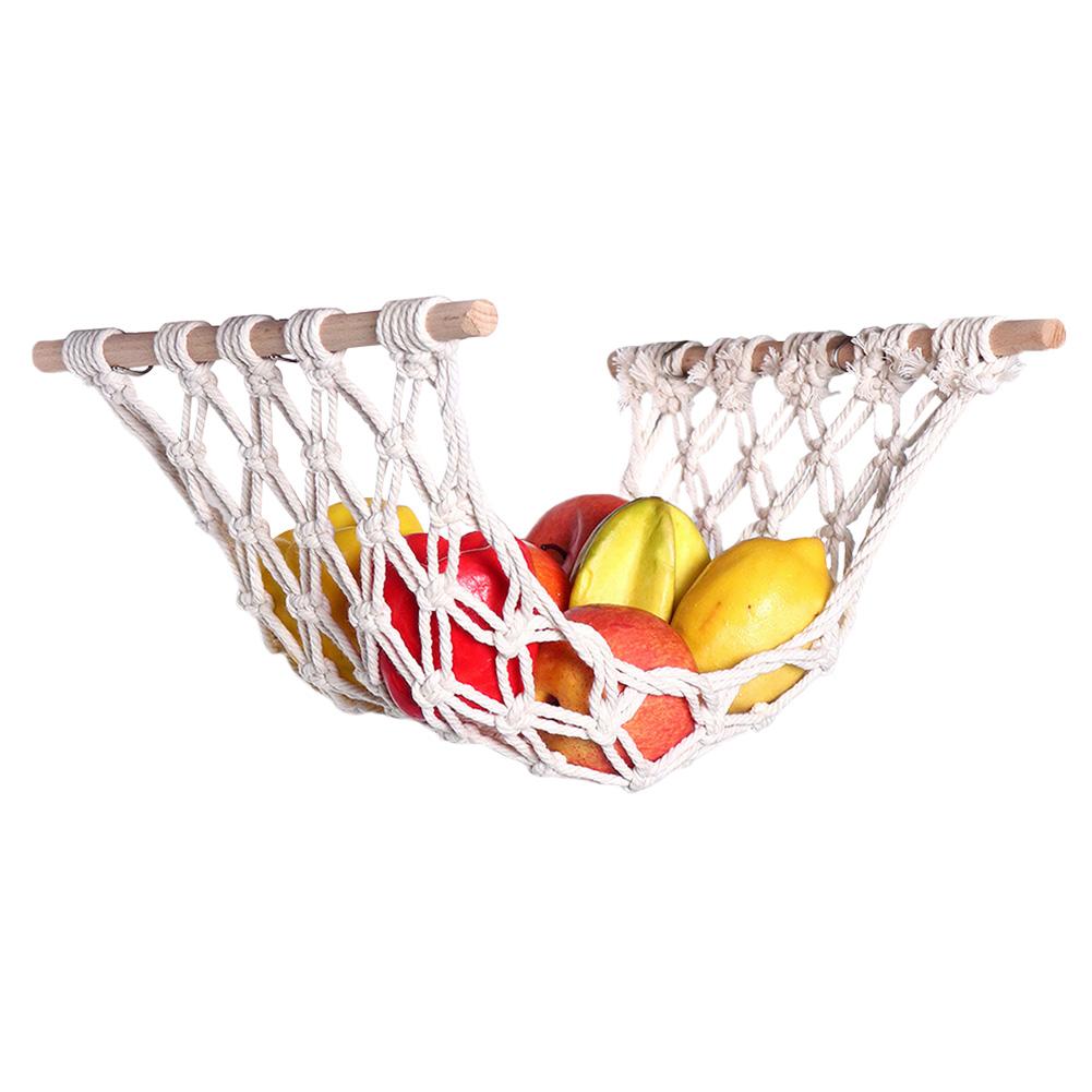 

Hanging Fruit Hammock for Kitchen Under Cabinet Hanging Fruit Basket Veggie Banana Hammock for Home Boat RV Vegetable