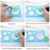 4/8pcs Transparent Spirograph Drawing Rulers (20x11cm) – Rotating Geometric Pattern Templates, Reusable Drafting Tools