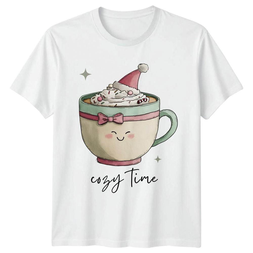 Cozy Time Christmas Holidays Unisexs TShirt Unisexs Tee Graphic Unisex Top S