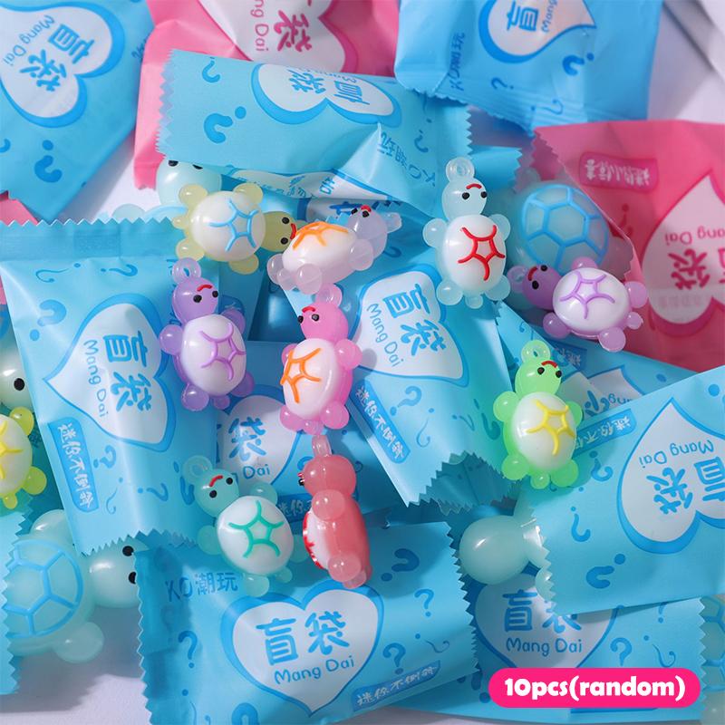 

10 шт. миниатюрная рождественская игрушка в виде слепого мешочка, мини-симуляция, небольшой подарочный предмет, детский подарочный слепой ящик, кукольное украшение