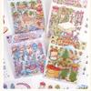 New Landscape Sticker Cabin Scene DIY Toy2.5D Cartoon Seaside Town Game Sticker Festival Birthday Gift for Kid Child Girl