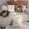 New Hot Stamping Pillow Cover Gold Leaf Letter Print Pillow Cover Short Plush Living Room Bedroom Cushion Cover