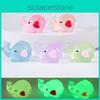 Cute Resin Heart Elephant Night Light Miniature Glows In The Dark 7 Colors