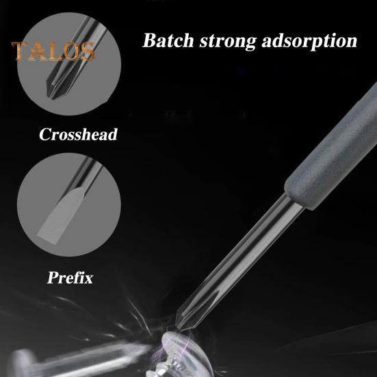 2Pcs High Torque Magnetic Screwdriver Electricity Detector Compact Design Portable Non-Slip Grip Voltage Tester Screwdriver Set