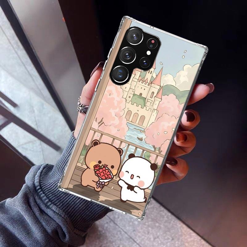 Bubu Dudu Cartoon Cute Phone Case For Samsung Galaxy S23 S24 S25 Edge S26 Ultra S22 + S21 Plus S20 FE Cover Silicone Print Shell