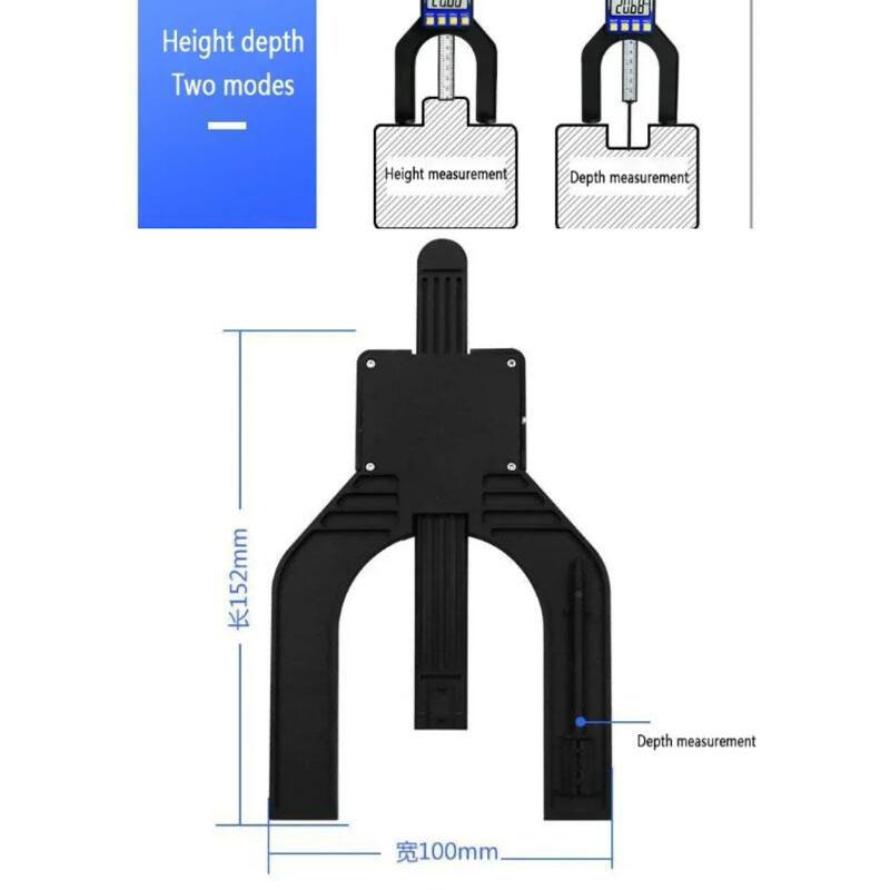 Small New 0-80mm Depth Gauge Digital Display Woodworking Table Saw Height Gauge Height Depth Gauge Digital Display Vernier Calip