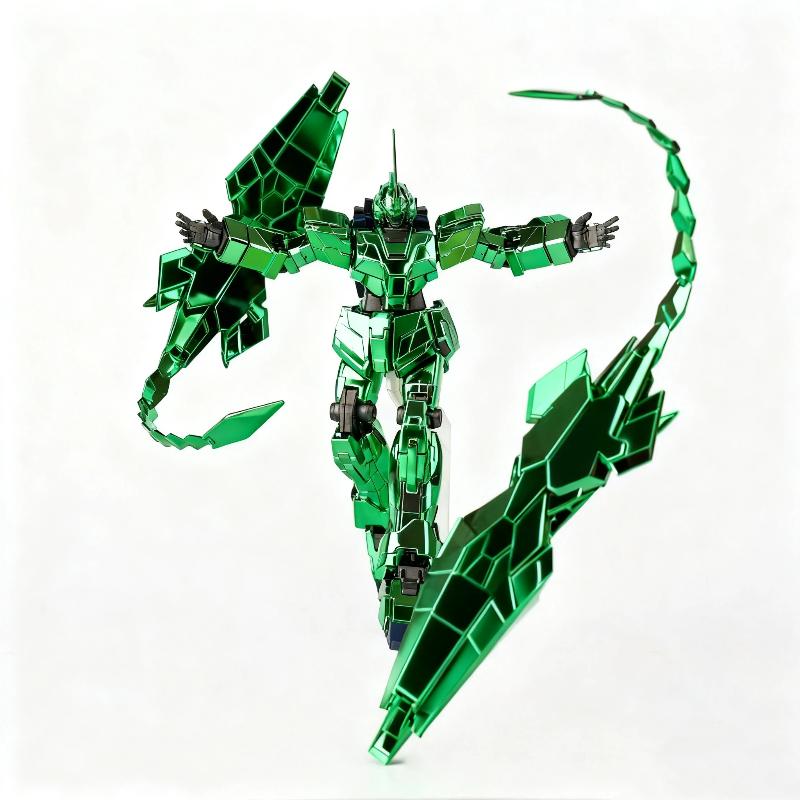 Xingdong Hg 1/144 Plated Phoenix Unit 3 Unicorn Mode Posable Assembly Model Kit Action Figures Collectible Toys Anime Fan Gifts