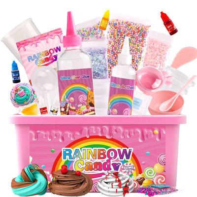 Kızlar İçin Kendin Yap Slime Seti, Sihirli Slime Yapım Seti, Eğlenceli Hediye, 10 Yaşındaki Kız Doğum Günü Hediyesi ve 8-10 Yaşındaki Kız Oyuncağı 350ml