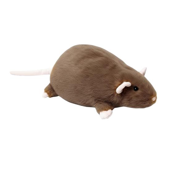 Большая плюшевая подушка в виде мыши, мягкая набивная игрушка, большая подушка в виде крысы, милая пухленькая плюшевая мышь A