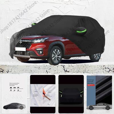 For Suzuki S-cross Anti-UV Sun Shade Rain Snow Resistant Black Cover Dustproof Car Umbrella Full Car Cover Outdoor Protection
