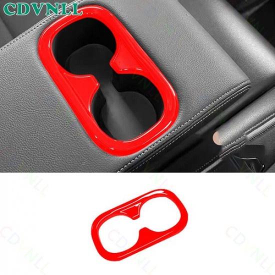 Rear Seat Armrest Water Cup Panel 1PCS For Honda HR-V HRV -2024 Bright Red