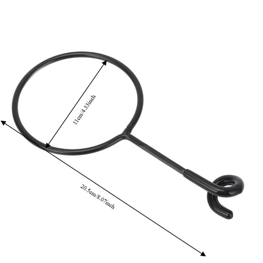 Iron Pole Mounted Storage Holder Black Pole Mounted Storage Rack Outdoor Activities Camping