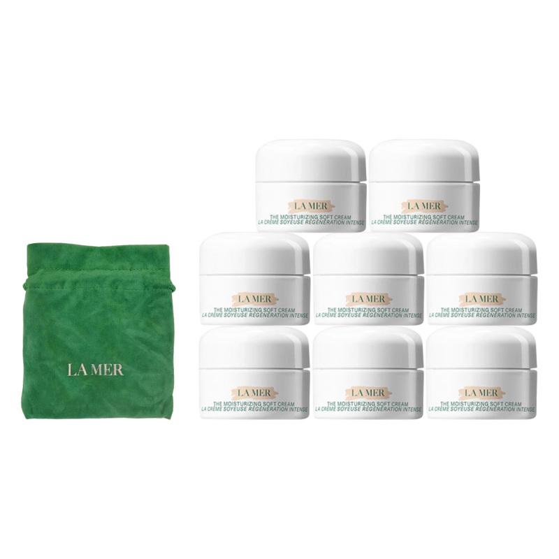 La Mer La Crème Douce Hydratante (3,5 ml) Trio de Voyage avec Pochette