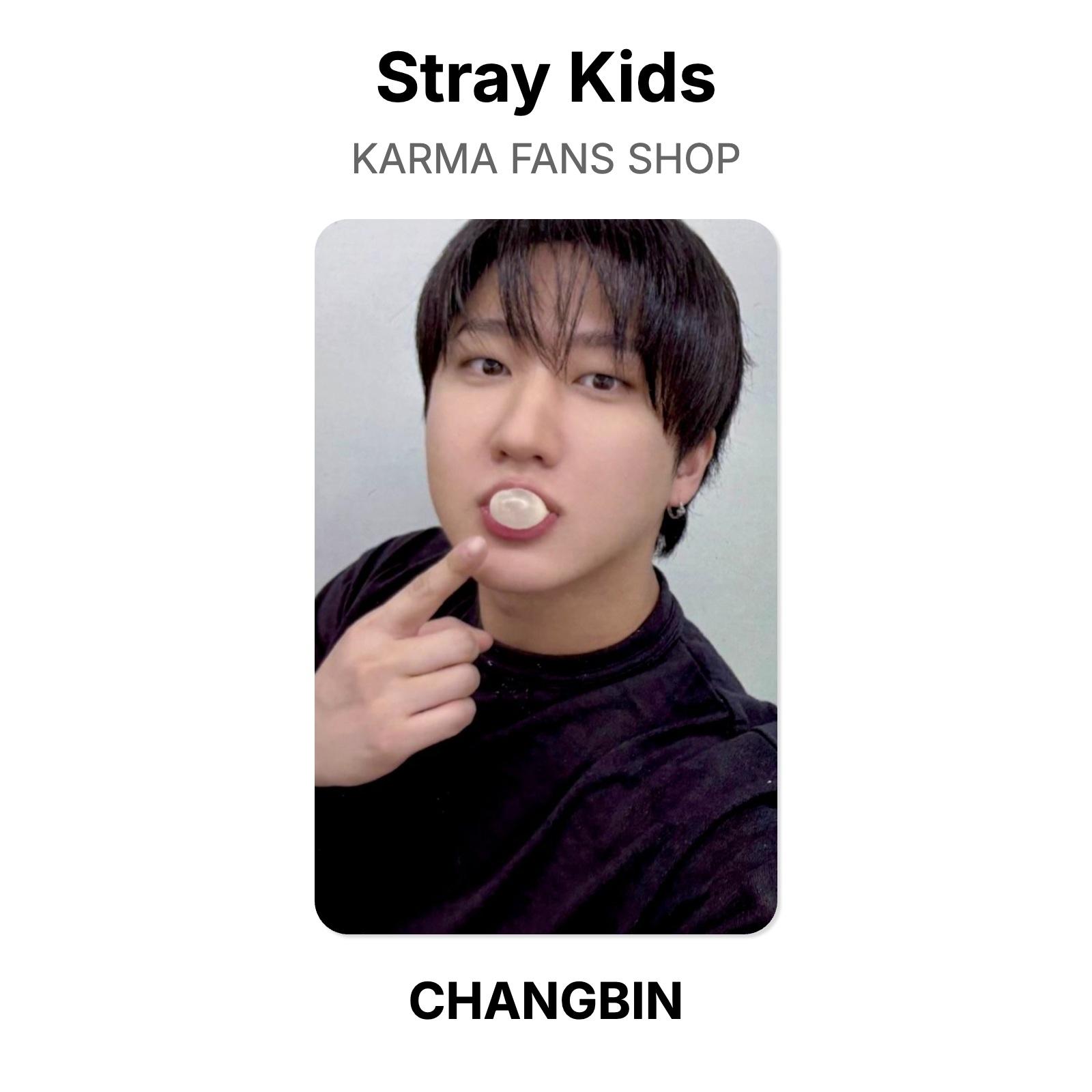 Stray Kids KARMA FANS SHOP Official Photocard CHANGBIN 03