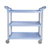 Multifunctional Food Service Cart Three Layer Plastic Trolley Restaurant Hotel Serving Cart Kitchen Transport Carrier Trolley