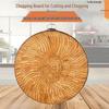 Round Nan Bamboo Extra Thick Chopping Block: Mold-Proof, Heavy-Duty Cutting Board for Meat