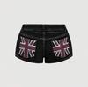Spring Fashion High Street Sexy Sweet Printed Denim Shorts