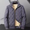 Men's Plus Size Lambswool Cotton Jacket - Velvet, Thick, Warm, Loose Fit for Autumn and Winter