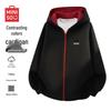 MINISO Men's Relaxed Fit Hooded Zip-Up Sweatshirt