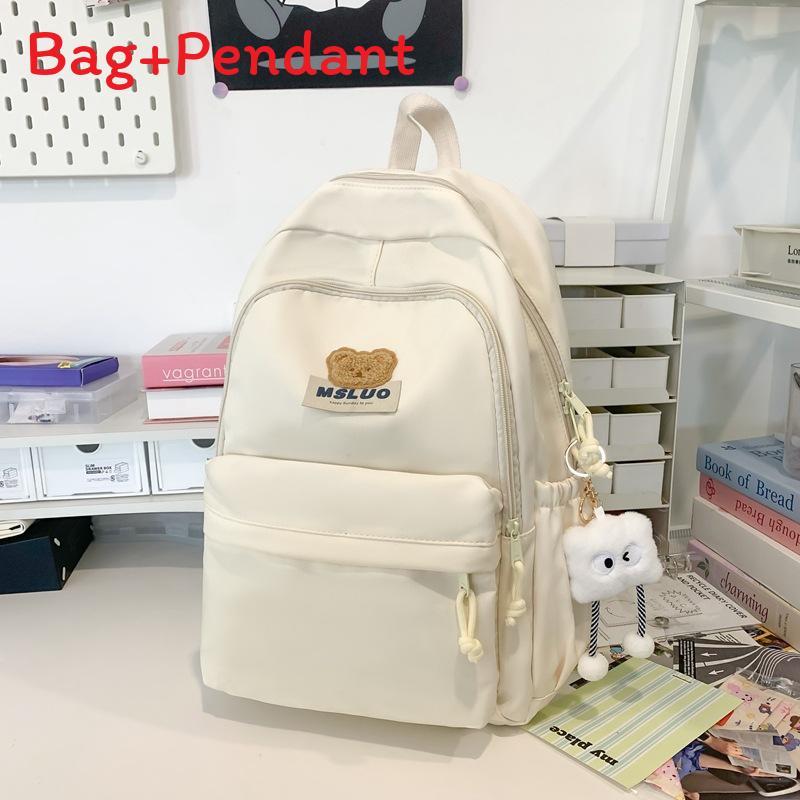 Style Girl Backpack With Water Resistant Nylon For School And Study Use
