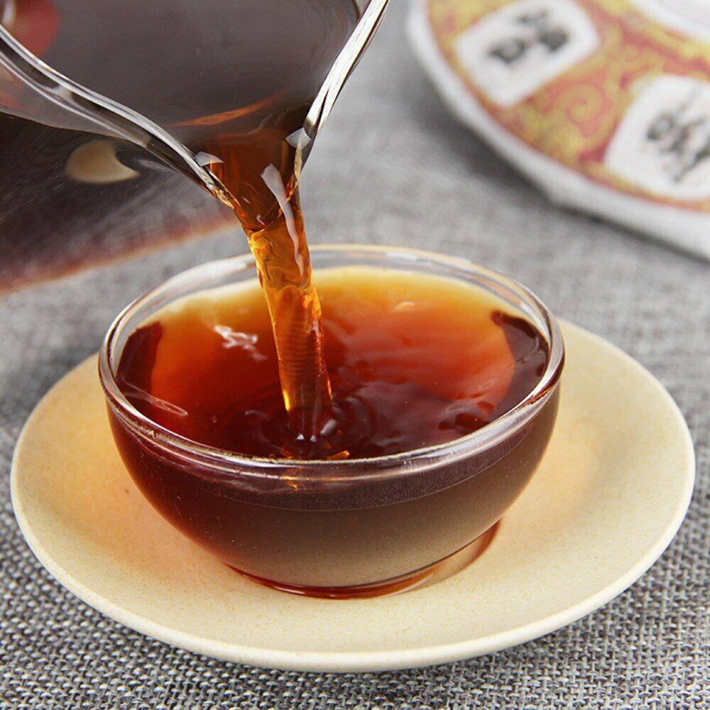 2019 Yunnan Royal Tribute Reifer Puer-Tee Rhythmus des Frühlings Shu Puerh-Tee 357g