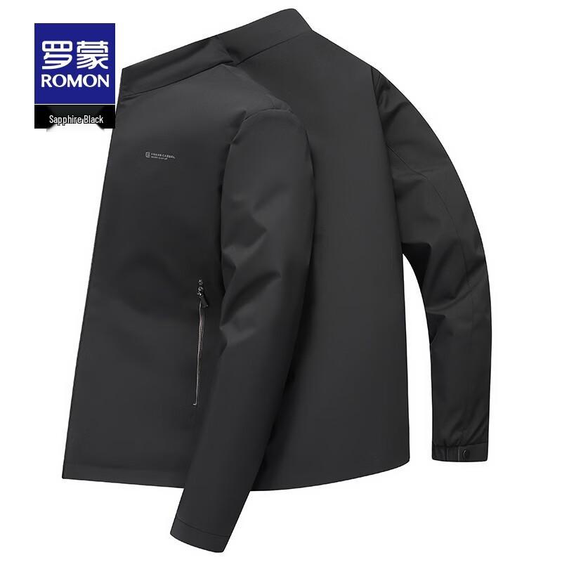 

ROMON Men s Spring Autumn Casual Stand Collar Jacket 4XL