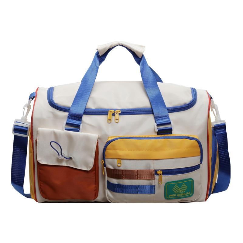 Niche Design Hand-held Travel Bag with Dry and Wet Separation, Multi-color Fitness Bag That Can Be Worn with A Handle and Shoe Compartment
