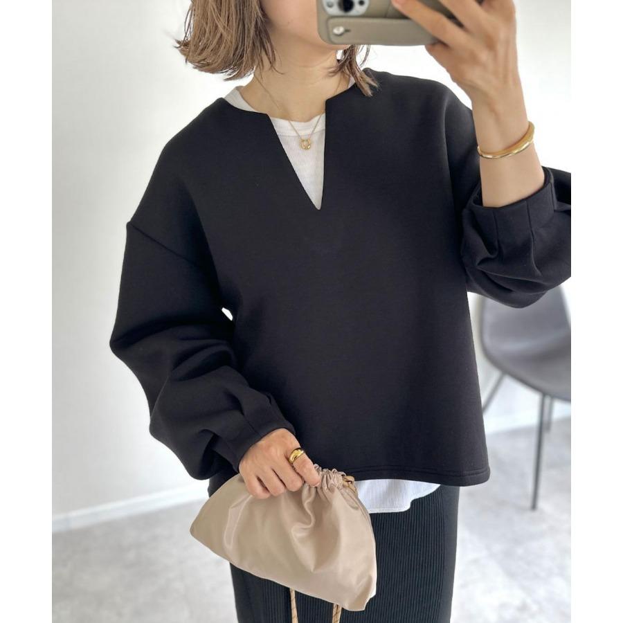 Dobrá látka Zimní mikiny Japonská Jednobarevná Volná Mikina s V-výstřihem a Lucernovými Dlouhými Rukávy pro Ženy