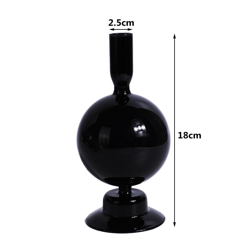 1pc Glass Vases Clear Flower Vase Candle Holders For Wedding Centerpieces Home Decoration Table Centerpieces Candlestick Holder