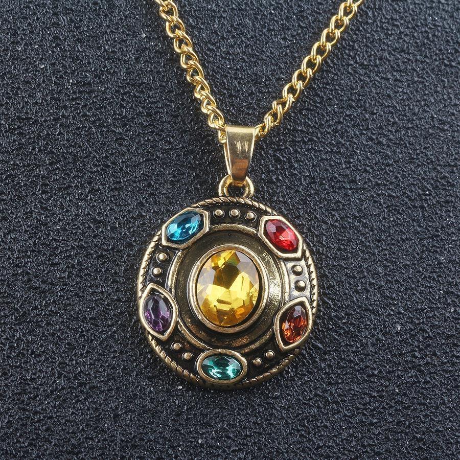 2026 hot selling item Avengers Thanos necklace unlimited gloves Avengers League pendant accessories