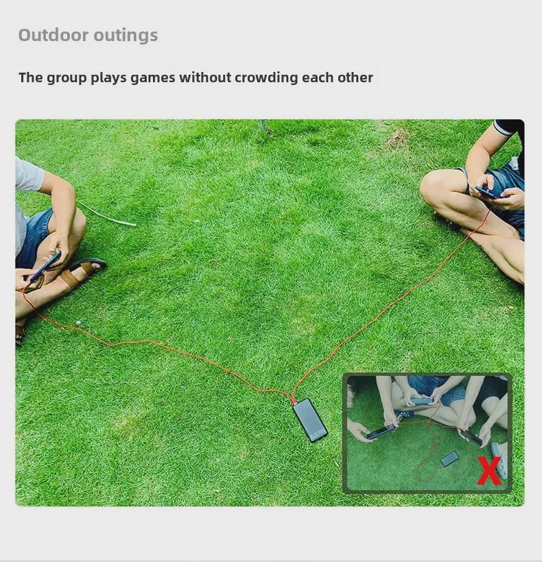 Cablu de încărcare super rapidă cu dublă putere 5A cu porturi duble de tip C