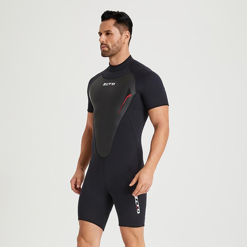 Nová pánská kombinéza 3 mm s krátkým rukávem a silnou izolací pro udržení tepla. Dámské plavky pro surfování, šnorchlování a ochranu před sluncem