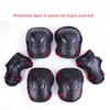 Roller Skating 6-Piece Set Adult and Children Roller Skating Knee and Elbow Pad