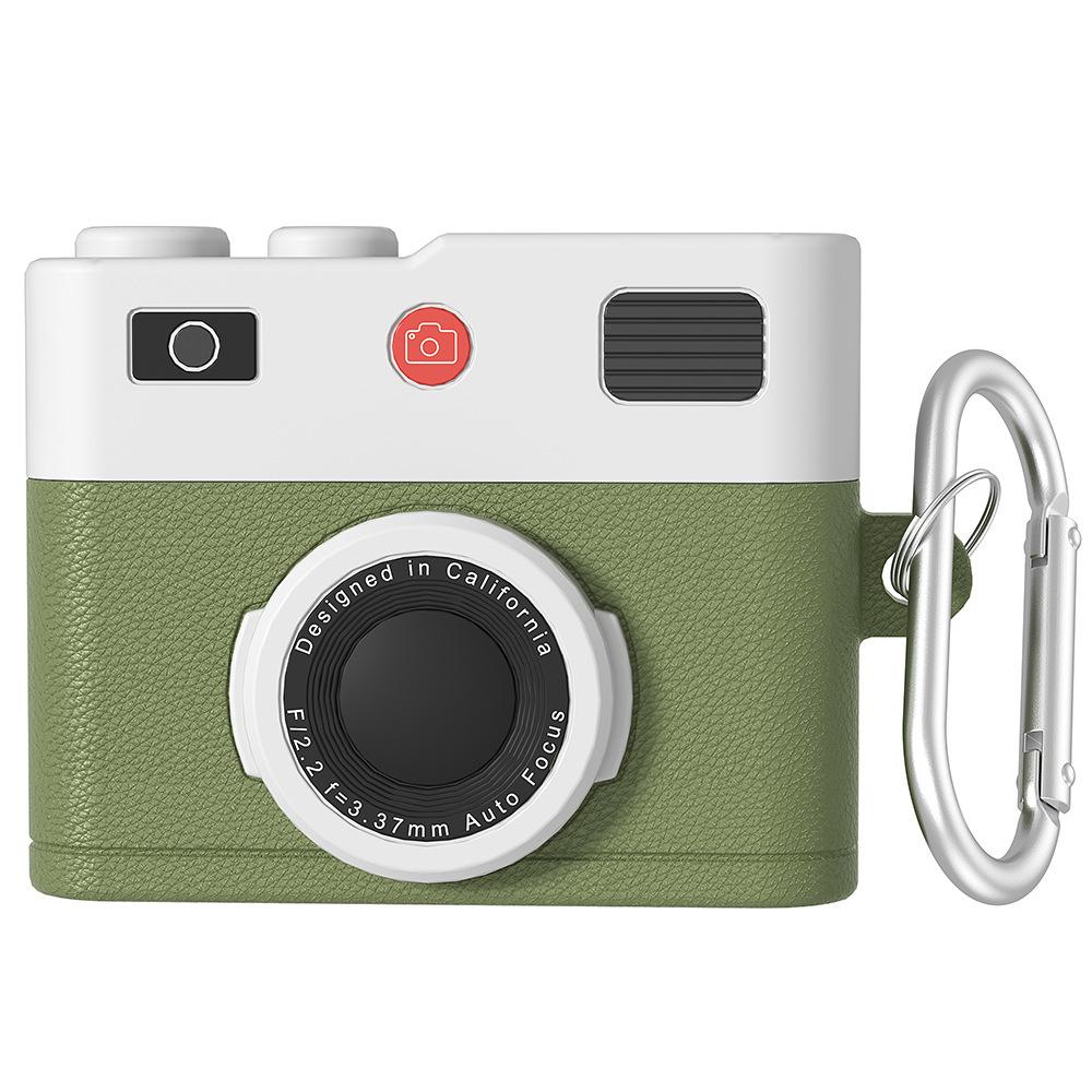 Applicable airpodspro3 generation apple wireless earphone case airpods4 retro camera pro2 silicone