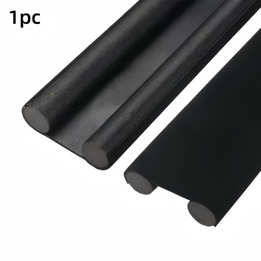 A Door Bottom Draft Stopper Made of High Resistance Rubber and Fabric - Soundproof Energy Saving Waterproof Seal for Bedroom Doors - 36.61 Inch