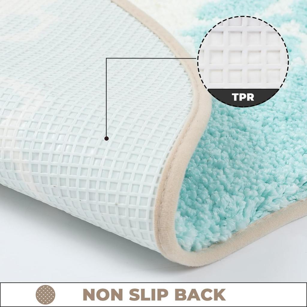 Shore Super Soft Anti Skid (40x60 cm) Super Absorbent Mats Microfibre 2000 GSM Mat for Bathroom/Bedroom/Kitchen/Door Mat/Floor Mat (Pack of 1)