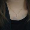 S925 Sterling Silver Light Luxury Necklace for Women Inlaid Oval Emerald Pendant Special-Interest Design Clavicle Chain