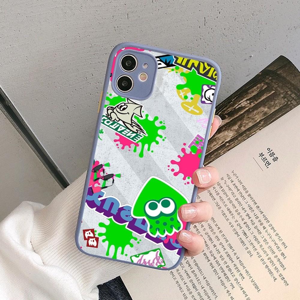 Game Splatoon Art Phone Case for iPhone 14 11 12 13 Mini Pro Max 8 7 Plus X XR XS MAX Translucent Matte Cover