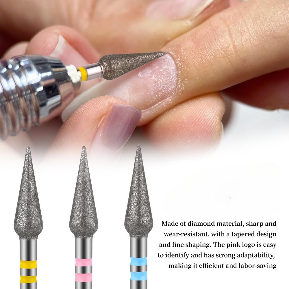 1Set Manicure Tungsten Steel Polishing Head, Nail Removal, Diamond Engraving and Polishing, Dead Skin Removal Manicure Tool
