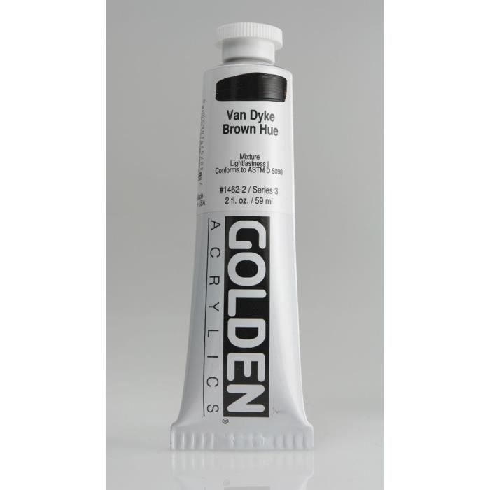 Peinture - GOLDEN - Brun Van Dyke S3 - 60 ml - Couleur Marron - Mixte