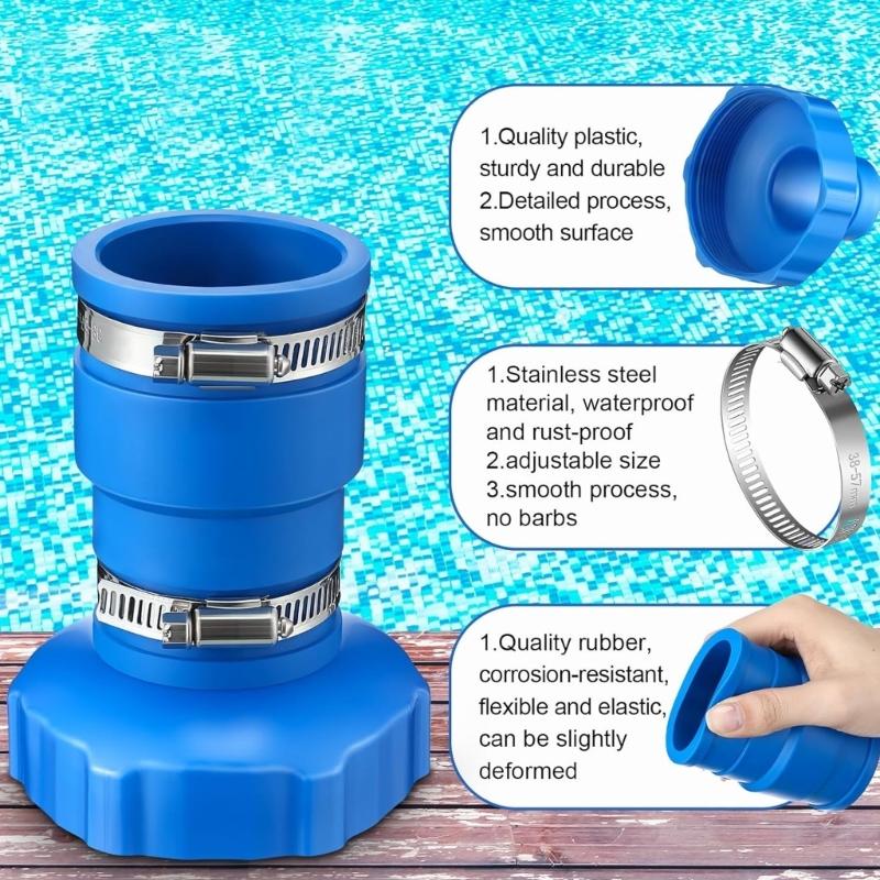 Pool Hose Coupling Connector Adapter For Above Ground Inflatable Pool Hose Filter Pump Skimmer Plumbing Connection